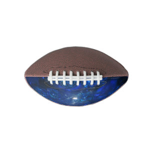 Falln Blue Glass Bubbles Football