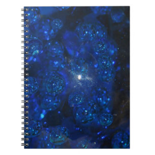 Falln Blue Glass Bubbles Notebook