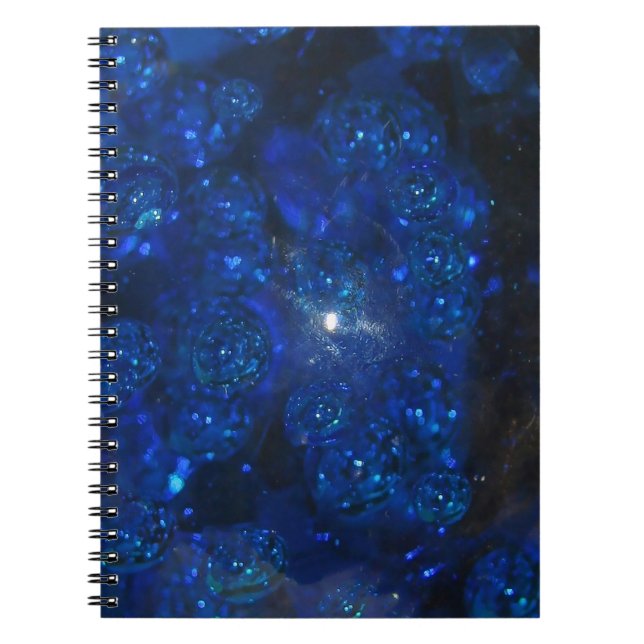 Falln Blue Glass Bubbles Notebook (Front)