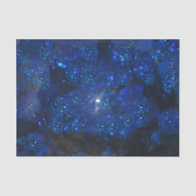 Falln Blue Glass Bubbles Tissue Paper (Front)