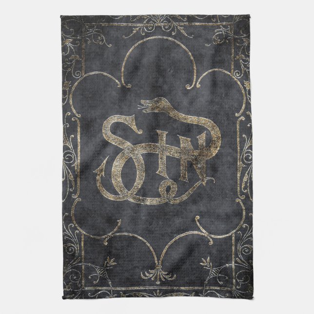 Falln Book of Sin Tea Towel (Vertical)
