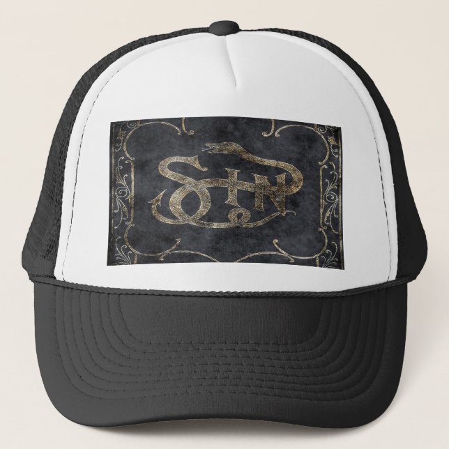 Falln Book of Sin Trucker Hat (Front)