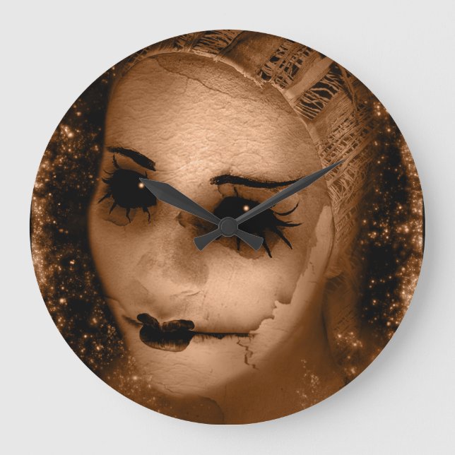 Falln Broken Pierrot Large Clock (Front)