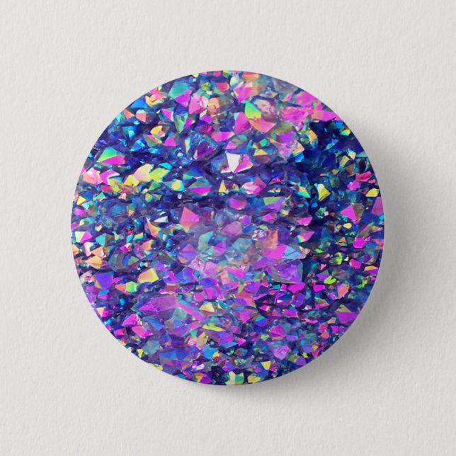 Falln Bubble Crystals 6 Cm Round Badge (Front)
