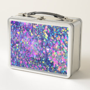 Falln Bubble Crystals Metal Lunch Box