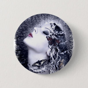 Falln Butterfly 6 Cm Round Badge
