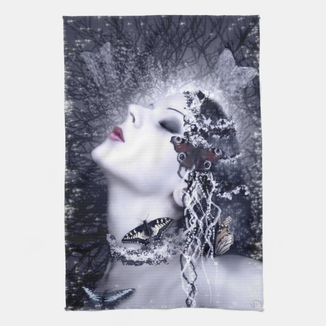 Falln Butterfly Tea Towel (Vertical)