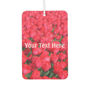 Falln Carpet of Crimson Tulips Car Air Freshener