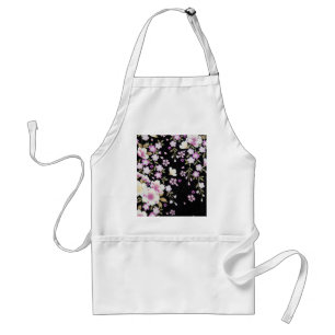 Falln Cascading Pink Flowers Standard Apron