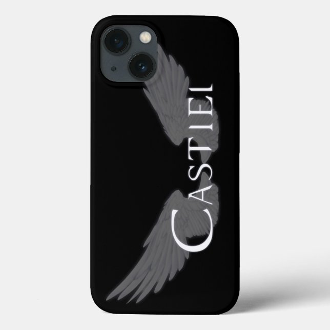 Falln Castiel With Wings White Case-Mate iPhone Case (Back)