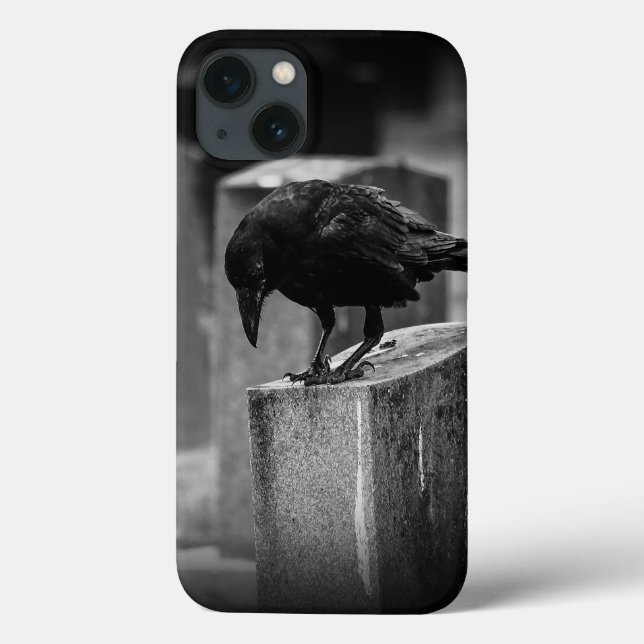 Falln Cemetery Crow Case-Mate iPhone Case (Back)