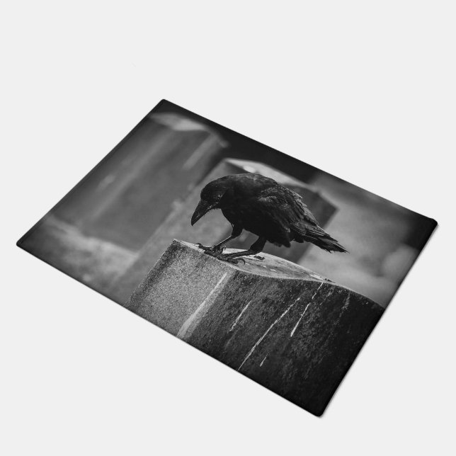 Falln Cemetery Crow Doormat (Angled)