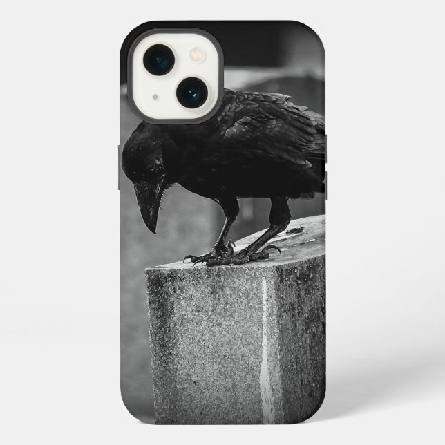 Falln Cemetery Crow iPhone Case (Back)