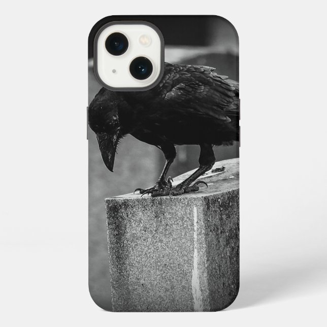 Falln Cemetery Crow iPhone Case (Back)