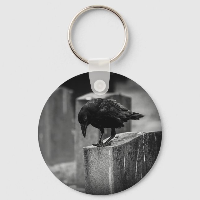 Falln Cemetery Crow Key Ring (Front)