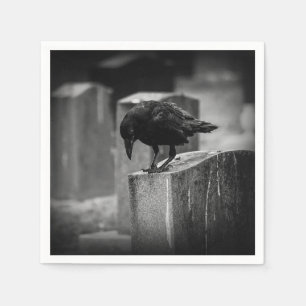 Falln Cemetery Crow Napkin