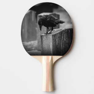 Falln Cemetery Crow Ping Pong Paddle