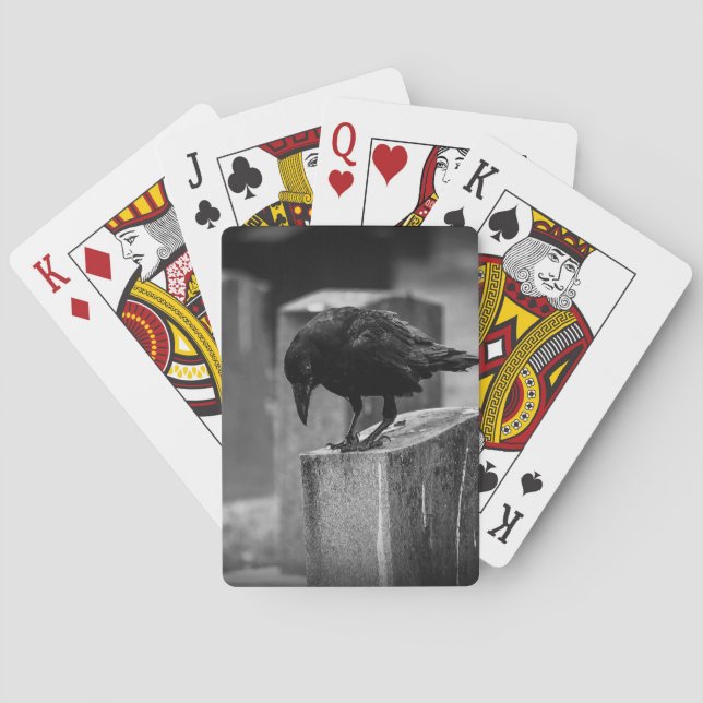 Falln Cemetery Crow Playing Cards (Back)