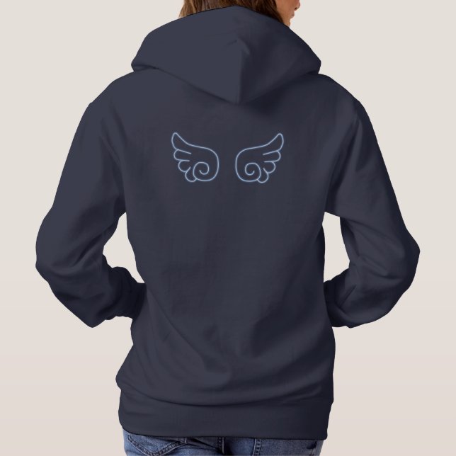 Falln Chibi Angel Wings Hoodie (Back)