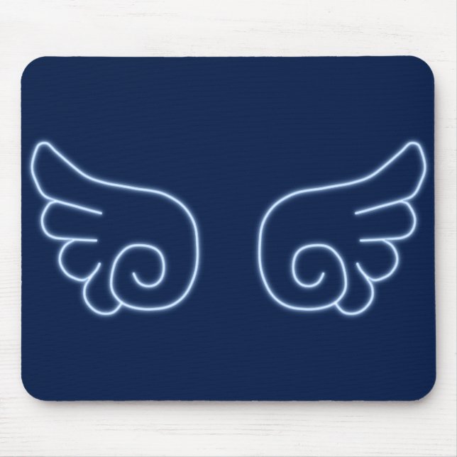 Falln Chibi Angel Wings Mouse Pad (Front)