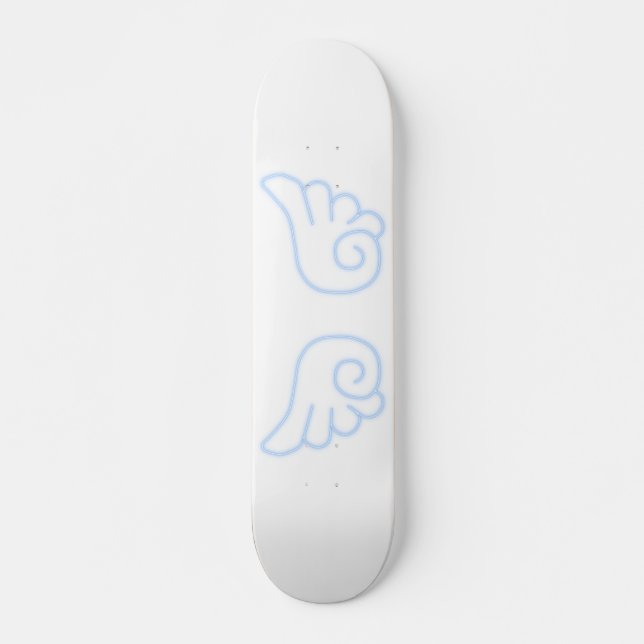 Falln Chibi Angel Wings Skateboard (Front)