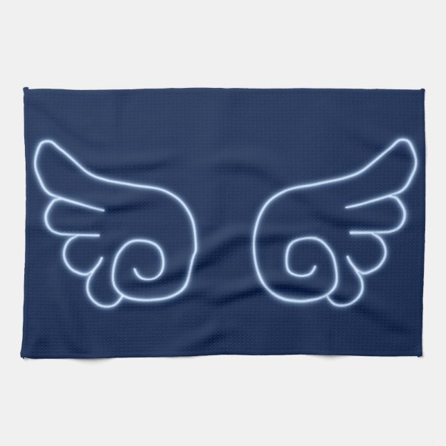 Falln Chibi Angel Wings Tea Towel (Horizontal)