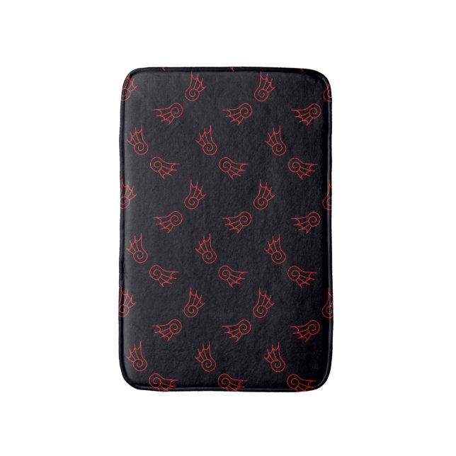 Falln Chibi Demon Wings Bath Mat (Front Vertical)