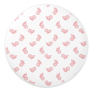Falln Chibi Demon Wings Ceramic Knob