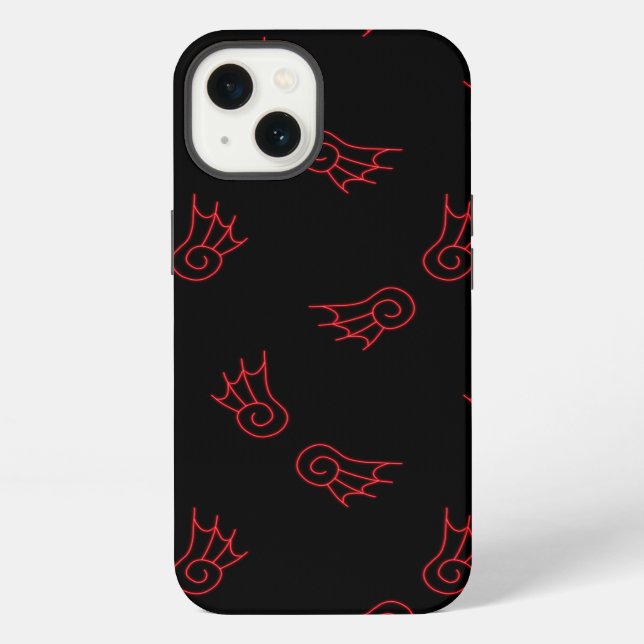 Falln Chibi Demon Wings iPhone Case (Back)
