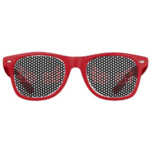 Falln Chibi Demon Wings Retro Sunglasses