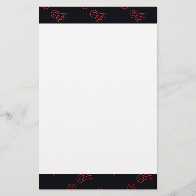 Falln Chibi Demon Wings Stationery (Front)