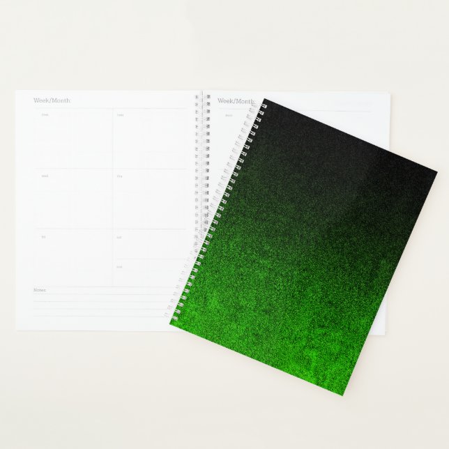 Falln Colour & Black Glitter Gradient Planner (Display)
