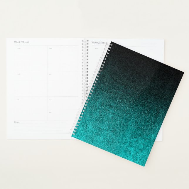 Falln Colour & Black Glitter Gradient Planner (Display)