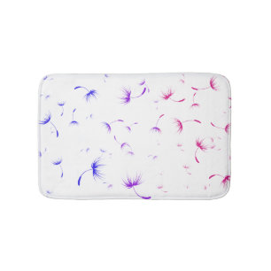 Falln Dandelion Seeds Bisexual Pride Bath Mat