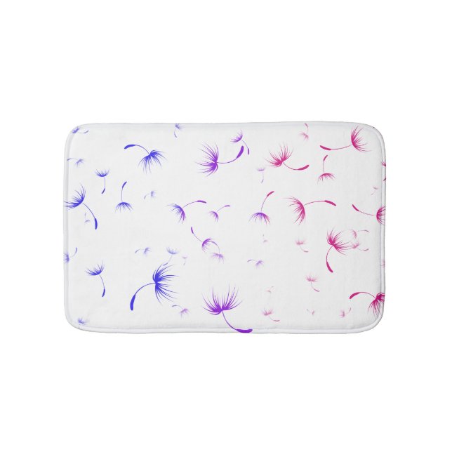 Falln Dandelion Seeds Bisexual Pride Bath Mat (Front)