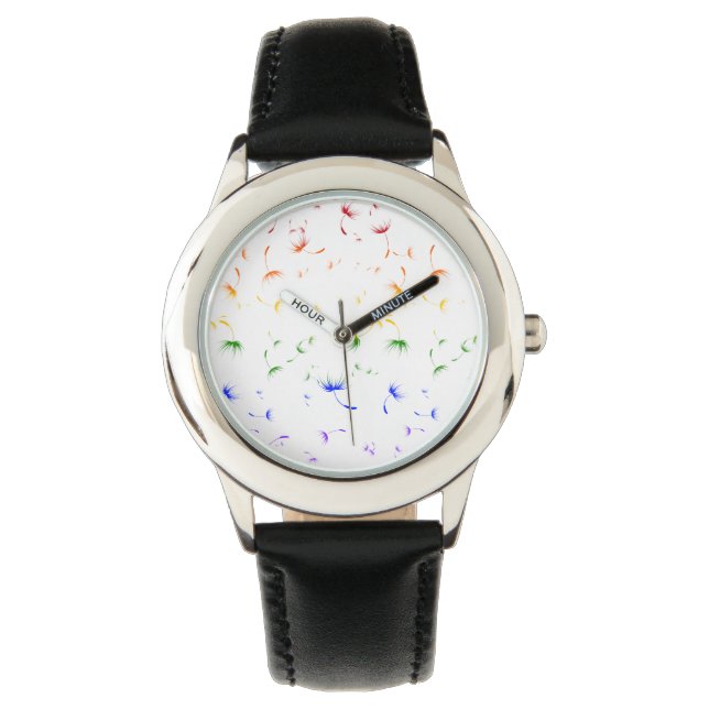 Falln Dandelion Seeds Gay Pride Watch (Front)