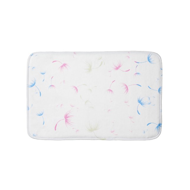 Falln Dandelion Seeds Transgender Pride Bath Mat (Front)