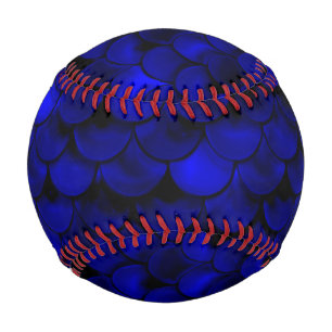 Falln Dark Blue Mermaid Scales Baseball