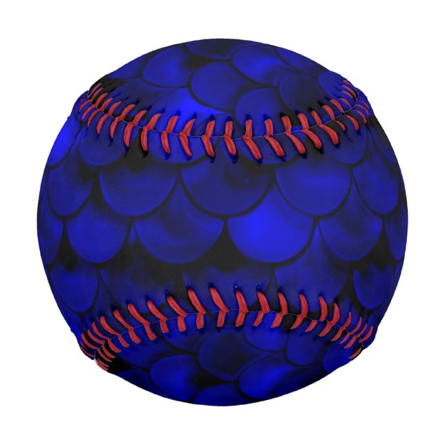 Falln Dark Blue Mermaid Scales Baseball (Front)