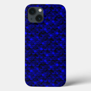 Falln Dark Blue Mermaid Scales iPhone 13 Case