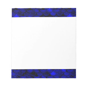 Falln Dark Blue Mermaid Scales Notepad