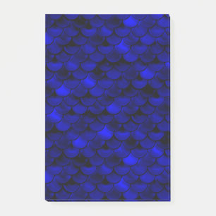 Falln Dark Blue Mermaid Scales Post-it Notes