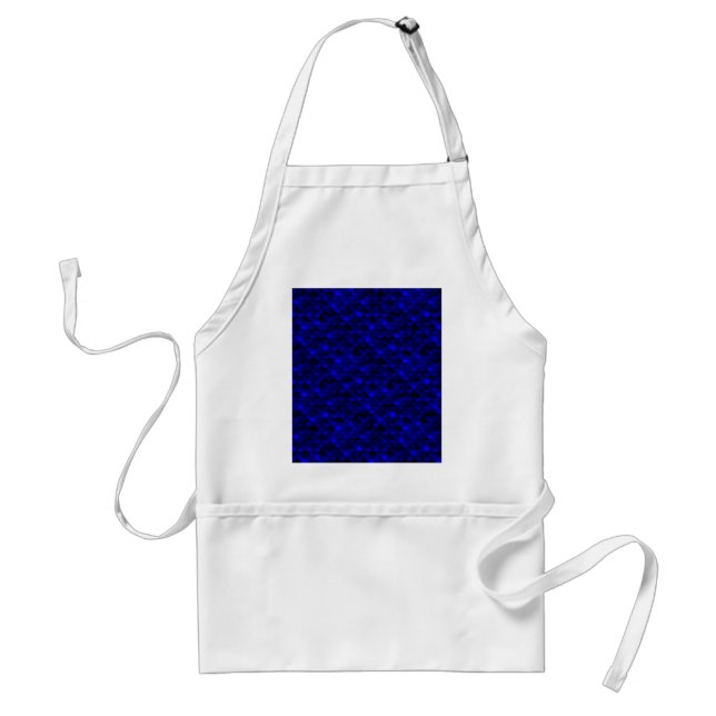 Falln Dark Blue Mermaid Scales Standard Apron (Front)