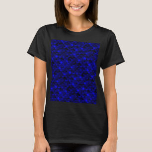 Falln Dark Blue Mermaid Scales T-Shirt