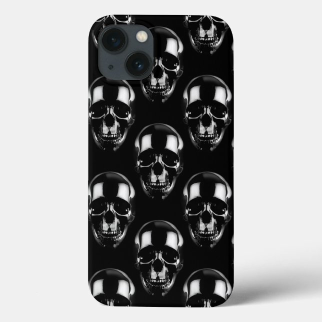 Falln Dark Skulls Case-Mate iPhone Case (Back)