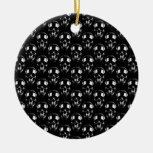 Falln Dark Skulls Ceramic Ornament
