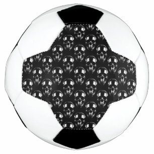 Falln Dark Skulls Soccer Ball