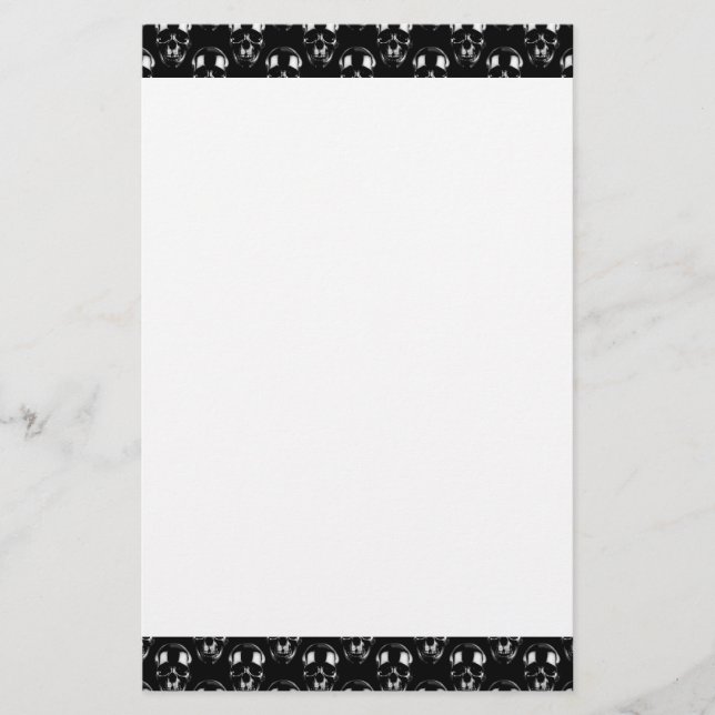 Falln Dark Skulls Stationery (Front)