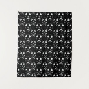 Falln Dark Skulls Tapestry