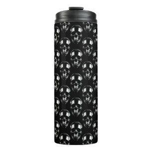 Falln Dark Skulls Thermal Tumbler